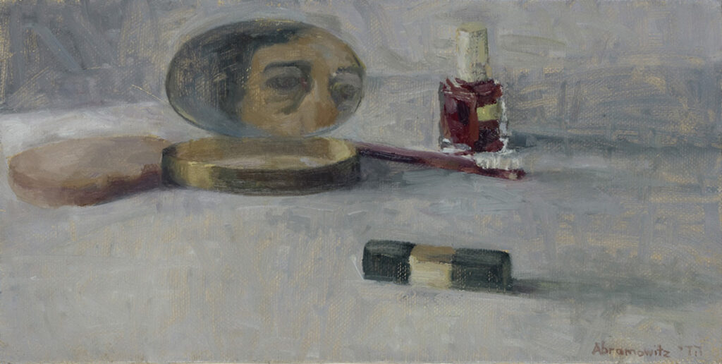 Heddy Abramowitz "Empty Compact (Inheritance Series)" 20 x 30 cm oil on linen 2009 